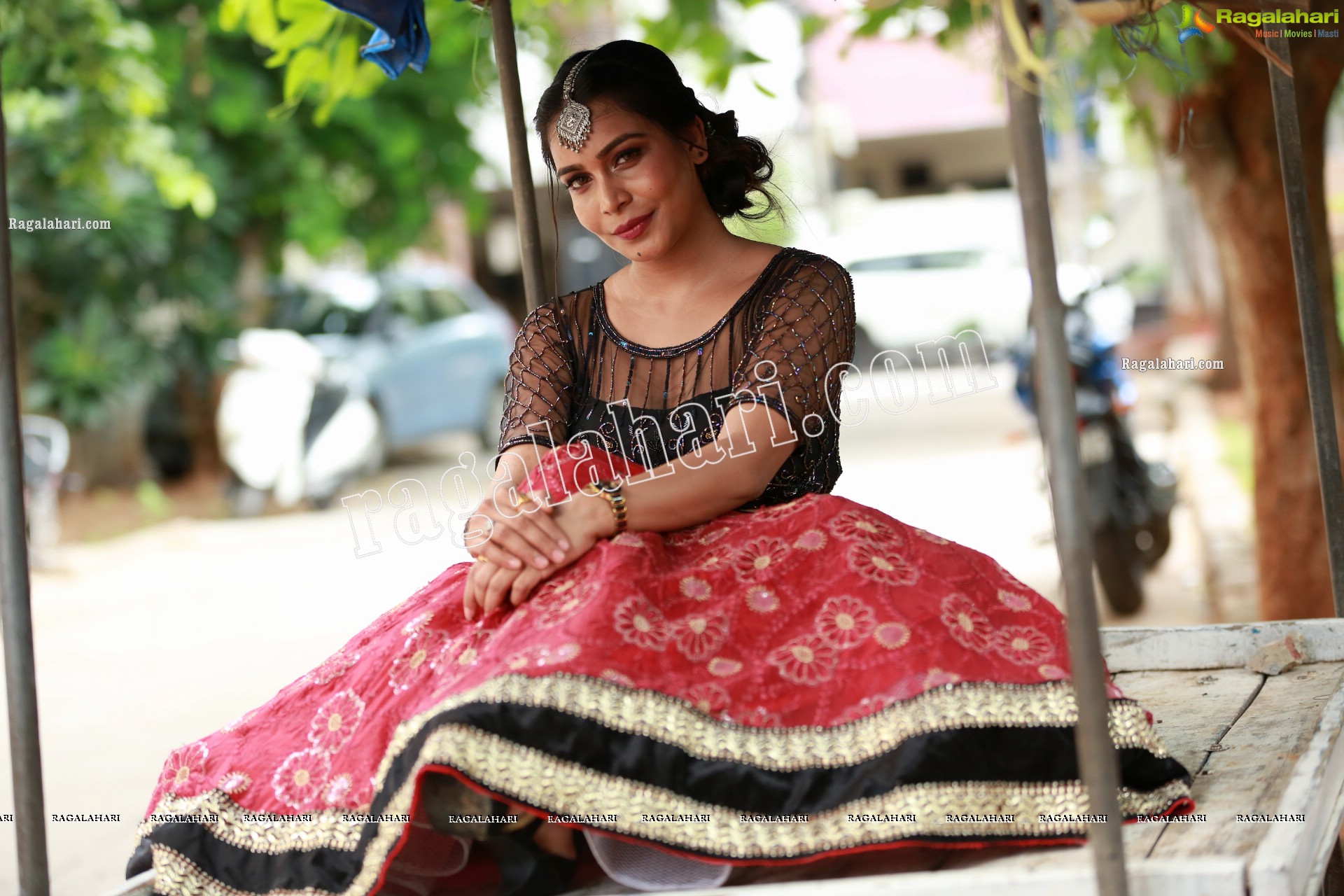 Sanjana Anne in Pink Embellished Lehenga Choli Exclusive Photo Shoot