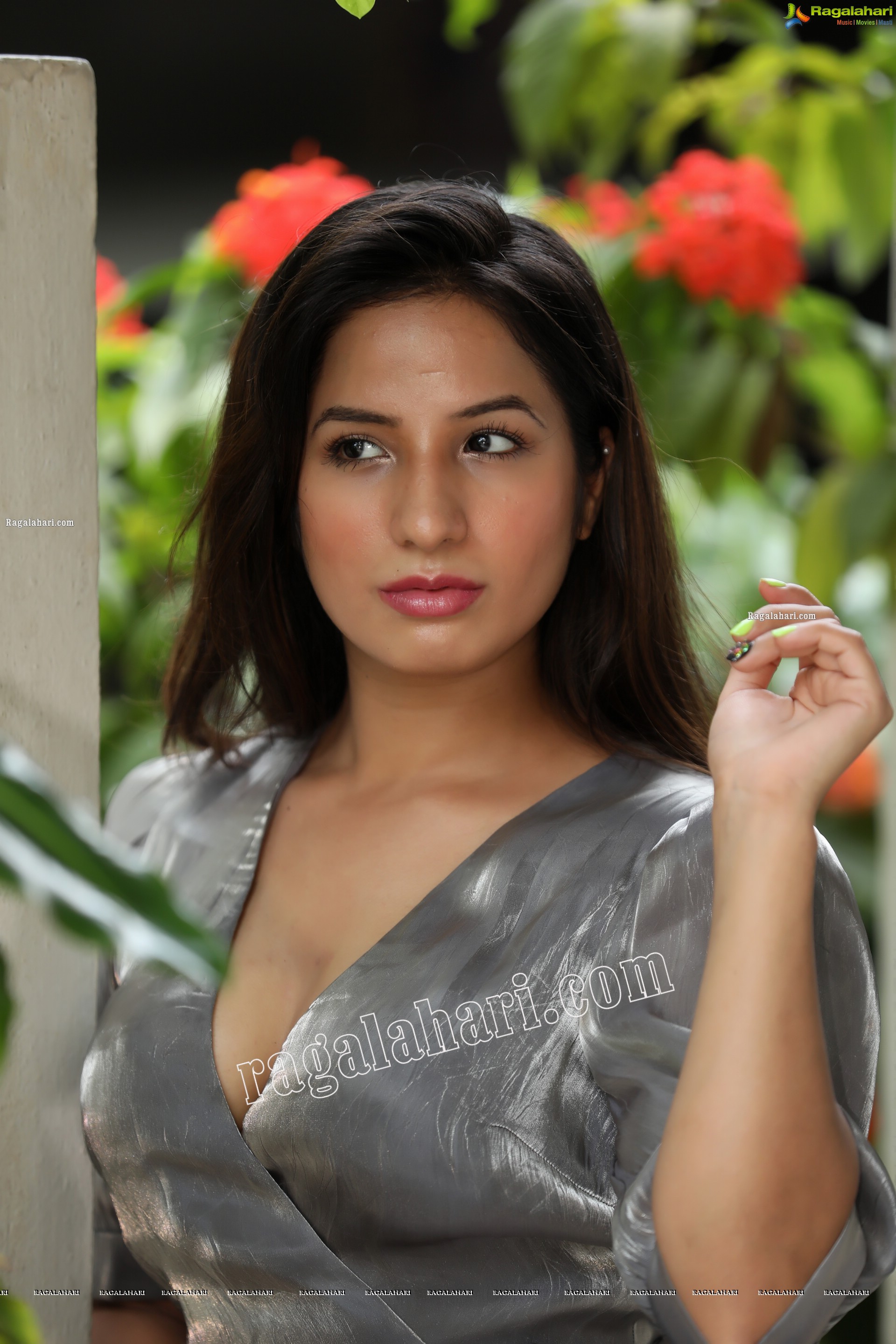 Shunaya Solanki in Silver Mini Dress Exclusive Photo Shoot