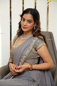 Diksha Panth in Gray Designer Lehenga