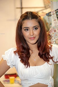 Malvika Sharma in White Cropped Frill Top