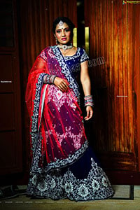 Mamatha Rahuth in Blue and Pink Lehenga Choli