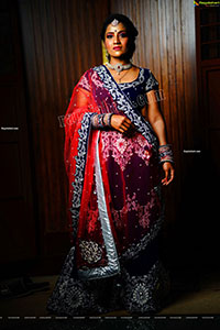 Mamatha Rahuth in Blue and Pink Lehenga Choli