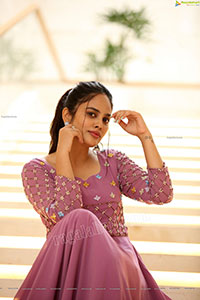 Nandita Swetha in Pink Long Dress