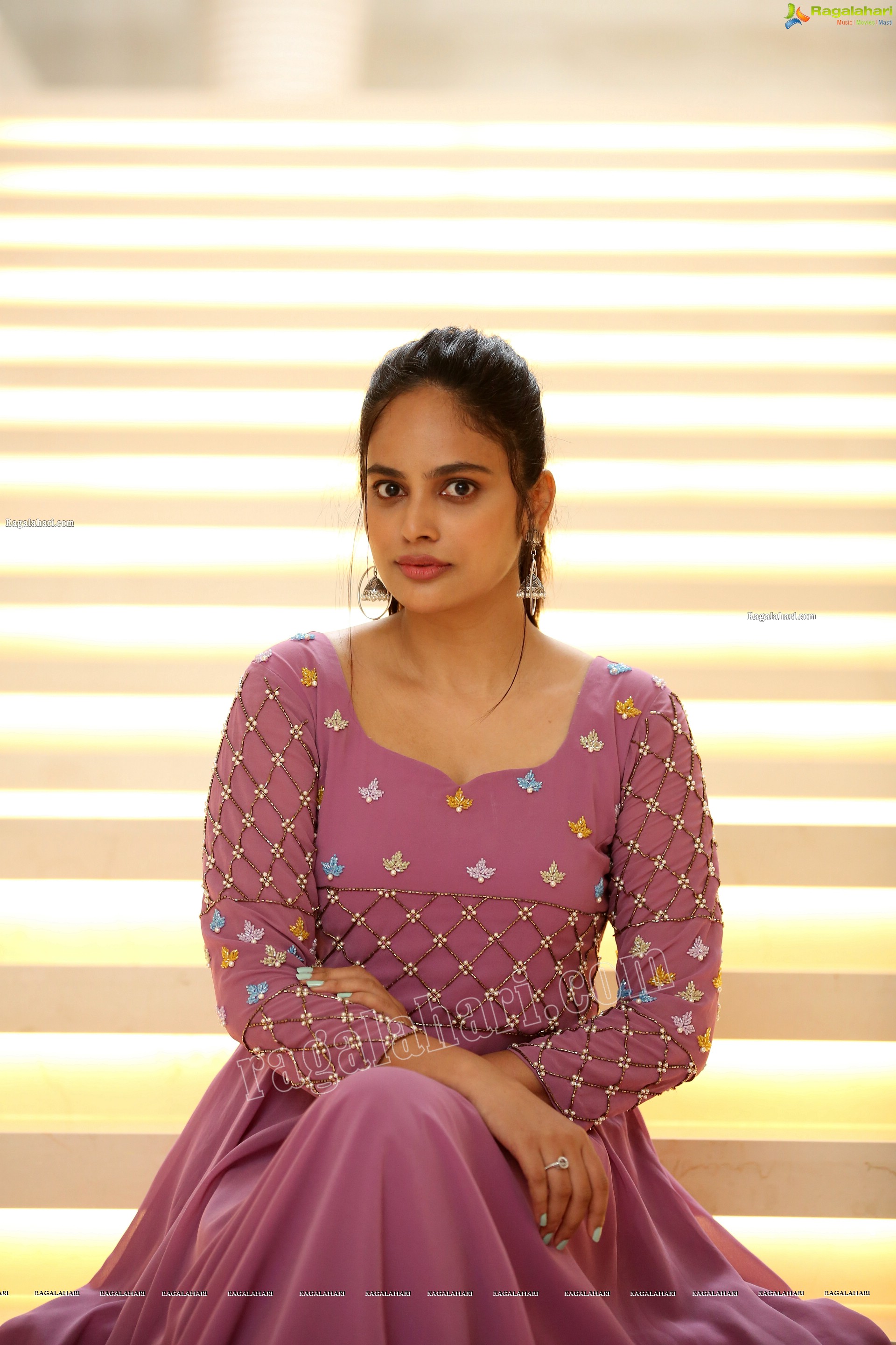 Nandita Swetha in Pink Long Dress, Exclusive Photoshoot