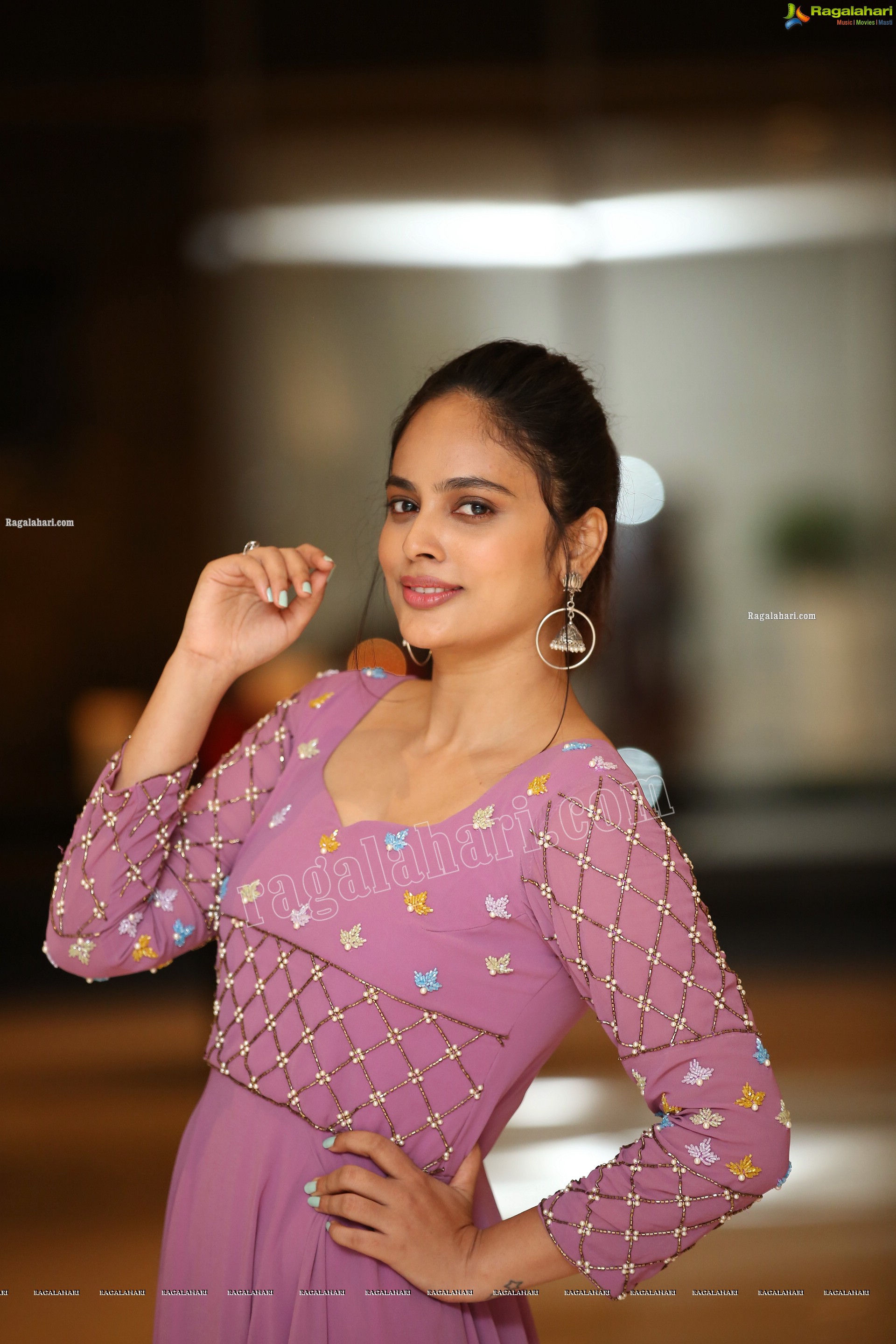 Nandita Swetha in Pink Long Dress, Exclusive Photoshoot