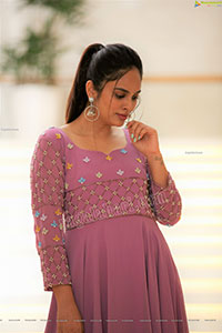 Nandita Swetha in Pink Long Dress