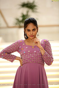 Nandita Swetha in Pink Long Dress