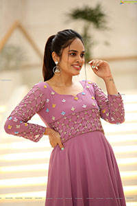 Nandita Swetha in Pink Long Dress