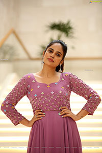 Nandita Swetha in Pink Long Dress