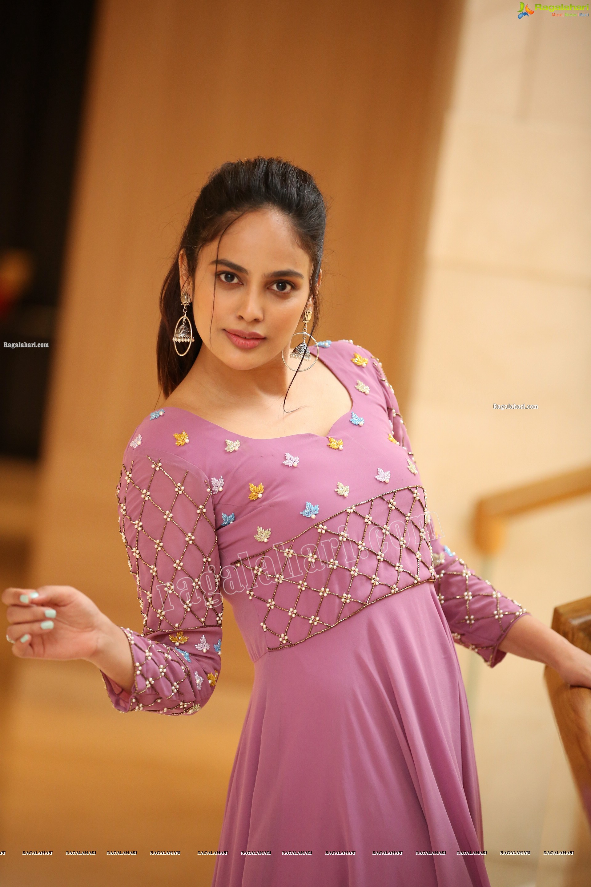 Nandita Swetha in Pink Long Dress, Exclusive Photoshoot