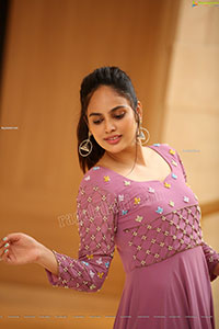 Nandita Swetha in Pink Long Dress