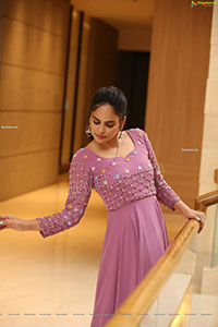 Nandita Swetha in Pink Long Dress