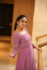 Nandita Swetha in Pink Long Dress