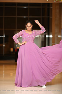 Nandita Swetha in Pink Long Dress