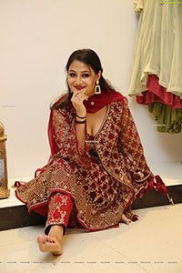 Nilofer Haidry in Red Churidar