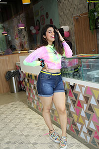 Shruthi Sharma Poses With an Ice Cream