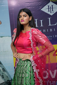 Sindhu Manthri in Green and Pink Lehenga Choli