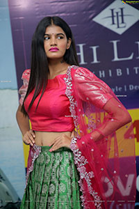 Sindhu Manthri in Green and Pink Lehenga Choli