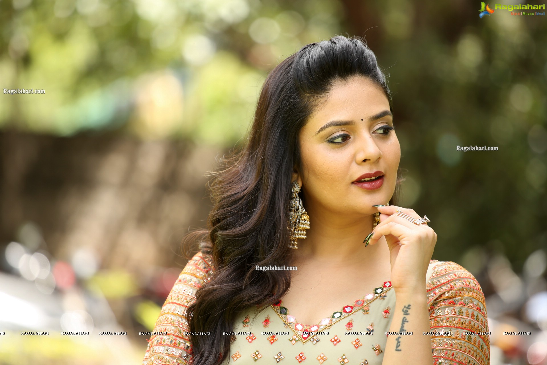 Sreemukhi at Crazy Uncles Movie Song Launch, HD Photo Gallery