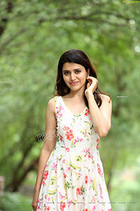 Chitra Shukla in White Floral Dress Exclusive Shoot