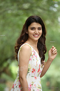 Chitra Shukla in White Floral Dress Exclusive Shoot