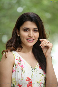 Chitra Shukla in White Floral Dress Exclusive Shoot