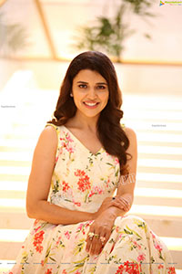 Chitra Shukla in White Floral Dress Exclusive Shoot