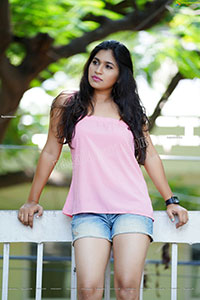 Honey Royal in Pink One-Shoulder Top and Jeans, Exclusive