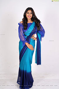 Honey Royal in Royal Blue Saree