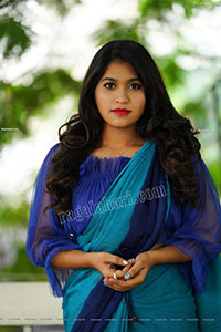 Honey Royal in Royal Blue Saree