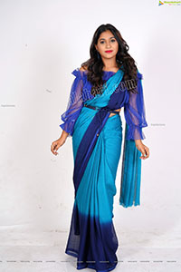 Honey Royal in Royal Blue Saree