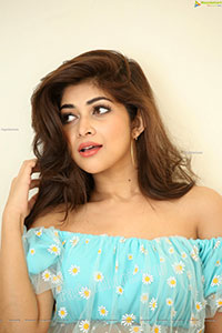 Srijita Gosha in Aqua-Blue Crop Top, Exclusive