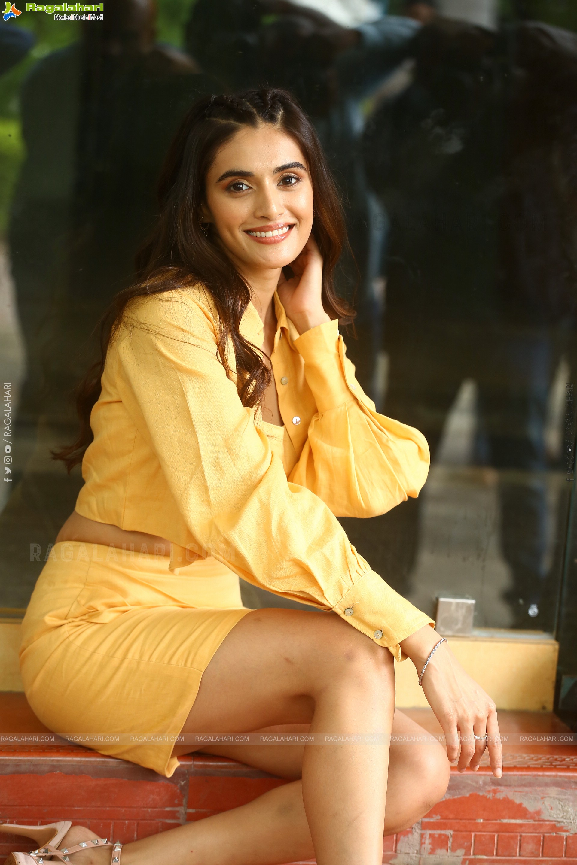 Divyansha Kaushik at Ramarao On Duty Movie Interview, HD Photo Gallery