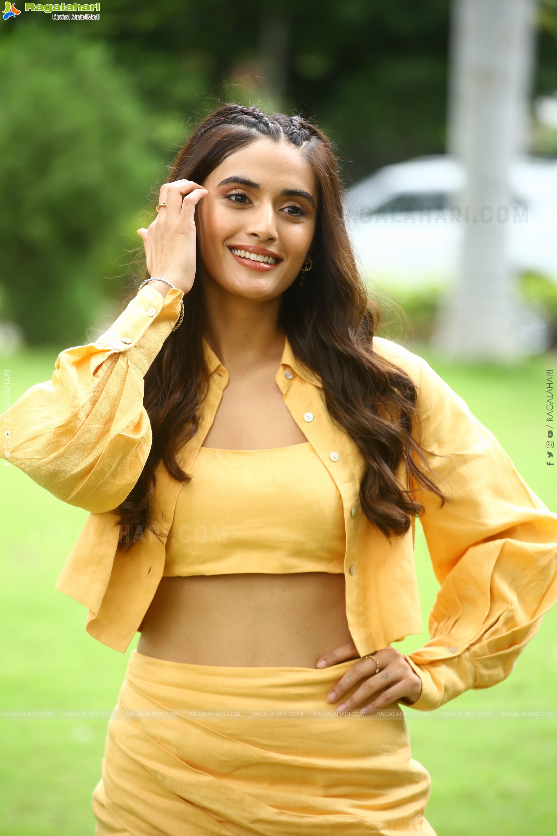 Divyansha Kaushik at Ramarao On Duty Movie Interview, HD Photo Gallery