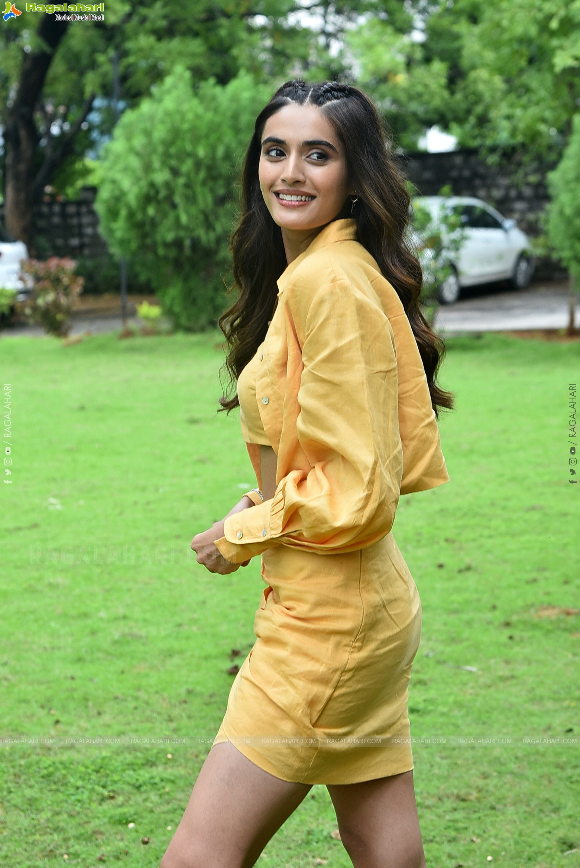 Divyansha Kaushik at Ramarao On Duty Movie Interview, HD Photo Gallery