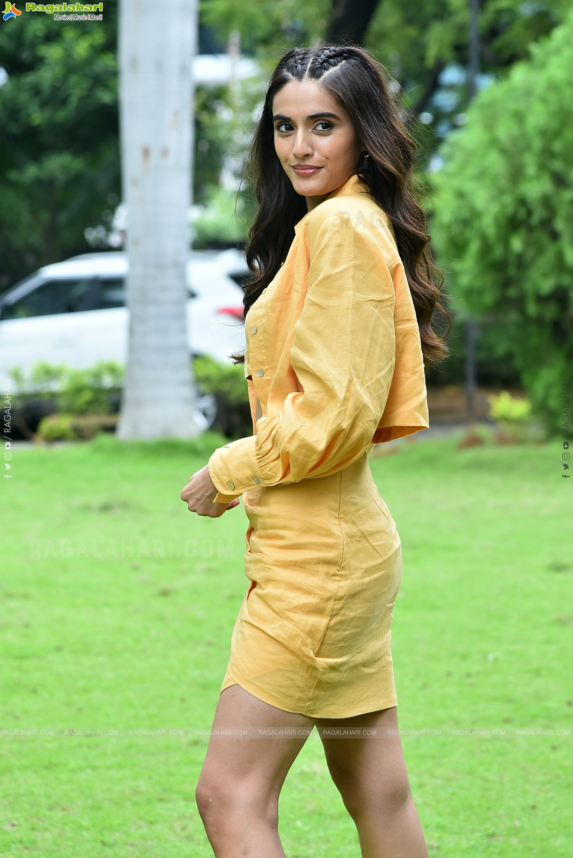 Divyansha Kaushik at Ramarao On Duty Movie Interview, HD Photo Gallery