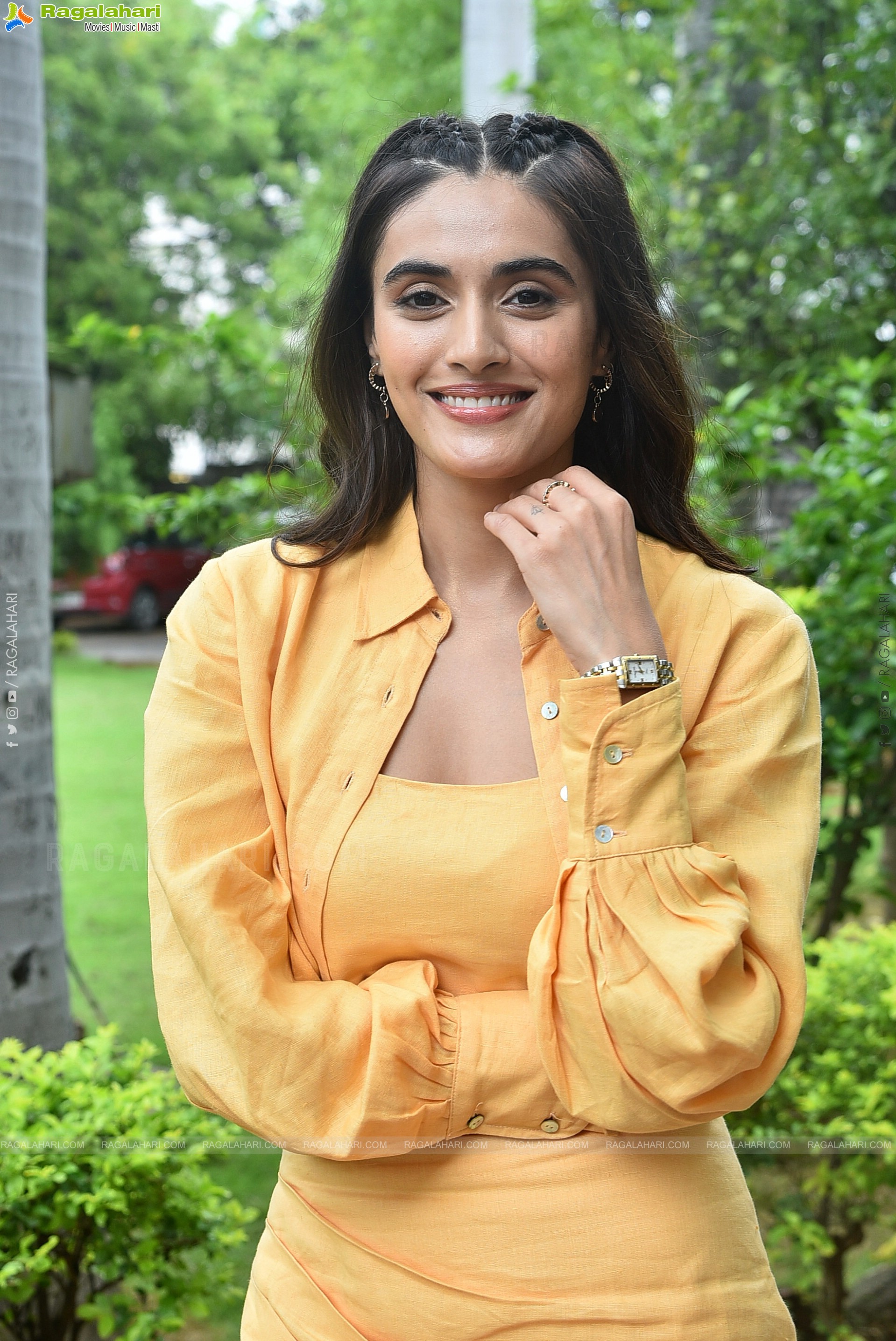 Divyansha Kaushik at Ramarao On Duty Movie Interview, HD Photo Gallery