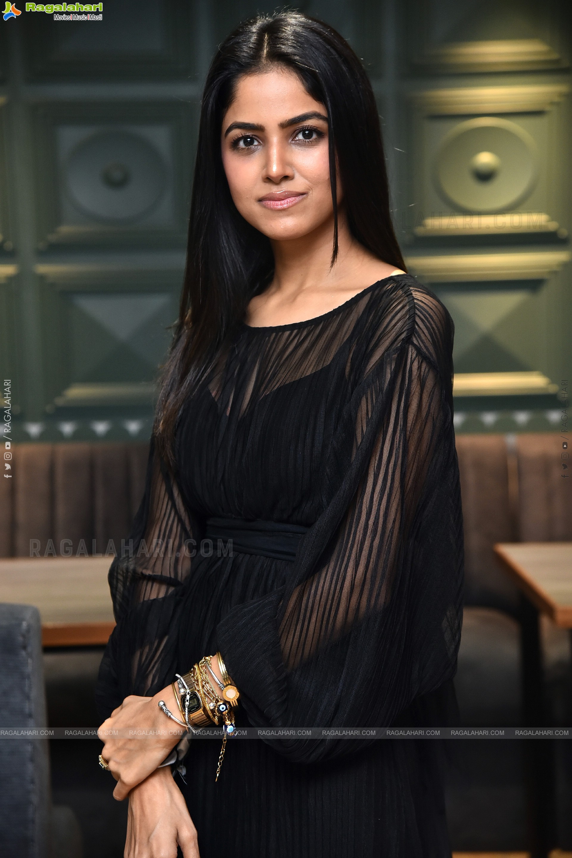 Drishika Chander Stills at The Story Of a Beautiful Girl Movie First Look Launch
