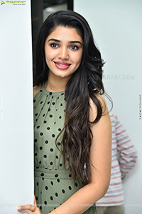 Krithi Shetty at The Warrior Movie Interview