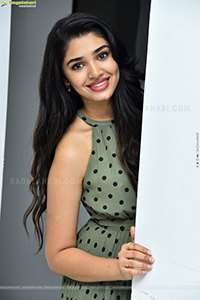 Krithi Shetty at The Warrior Movie Interview