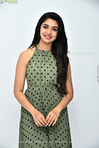 Krithi Shetty at The Warrior Movie Interview