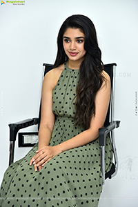 Krithi Shetty at The Warrior Movie Interview