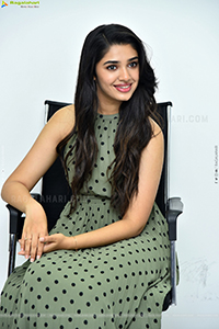 Krithi Shetty at The Warrior Movie Interview