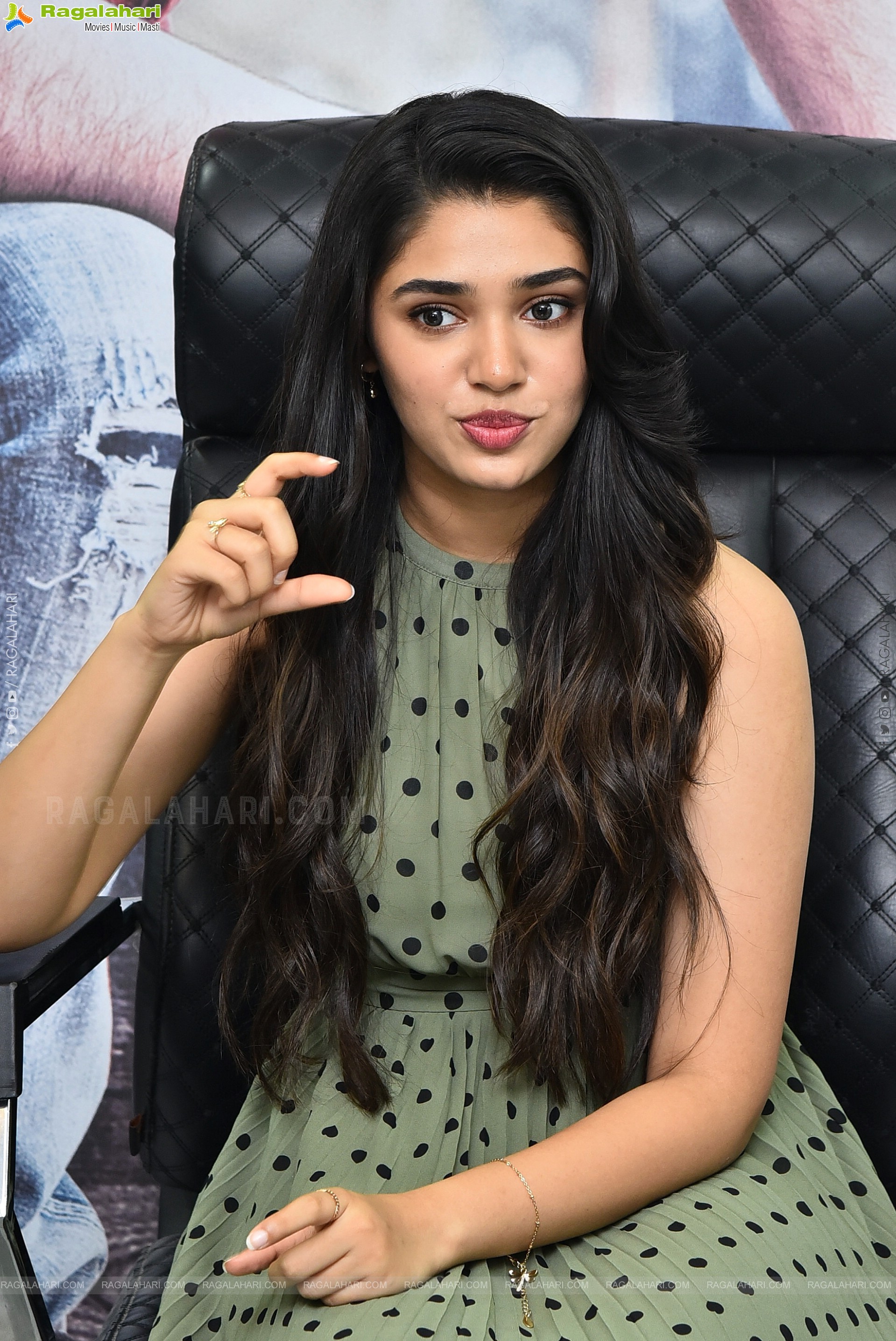 Krithi Shetty at The Warrior Movie Interview, HD Photo Gallery