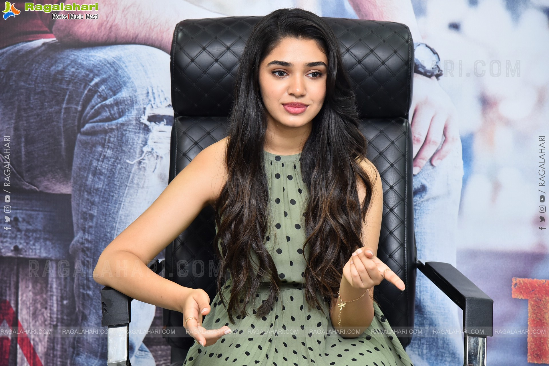 Krithi Shetty at The Warrior Movie Interview, HD Photo Gallery