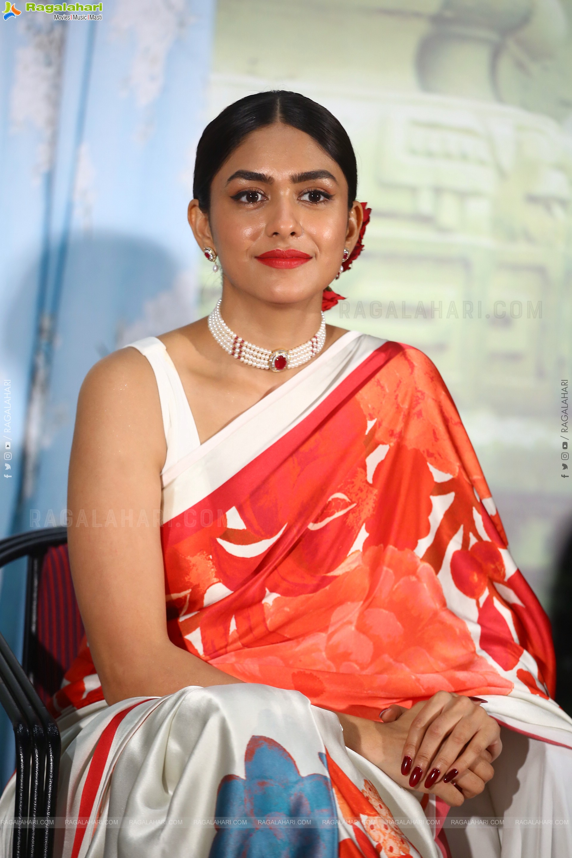 Mrunal Thakur at Sita Ramam Movie Song Launch, HD Photo Gallery