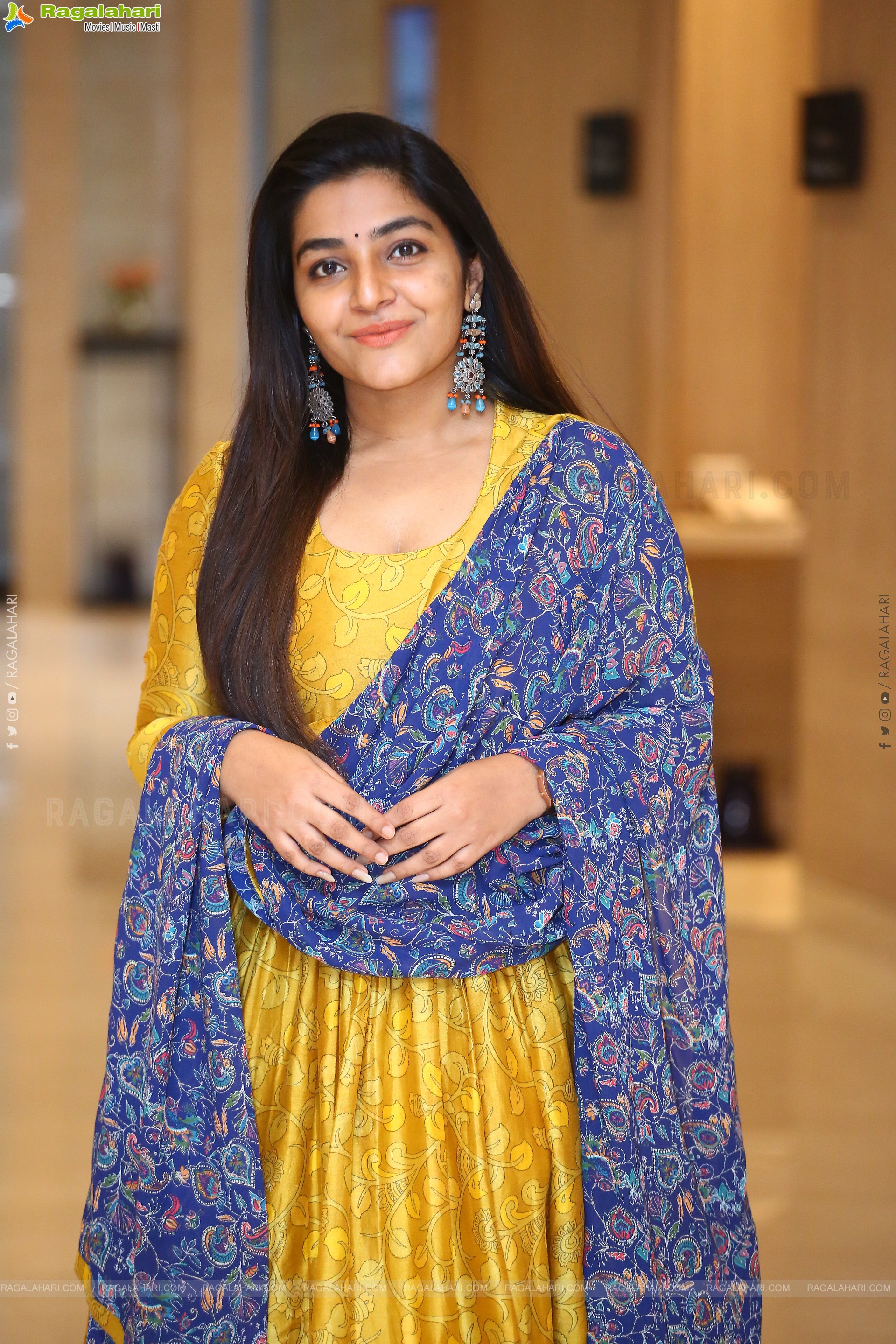 Rajisha Vijayan at Ramarao On Duty Movie Interview, HD Photo Gallery