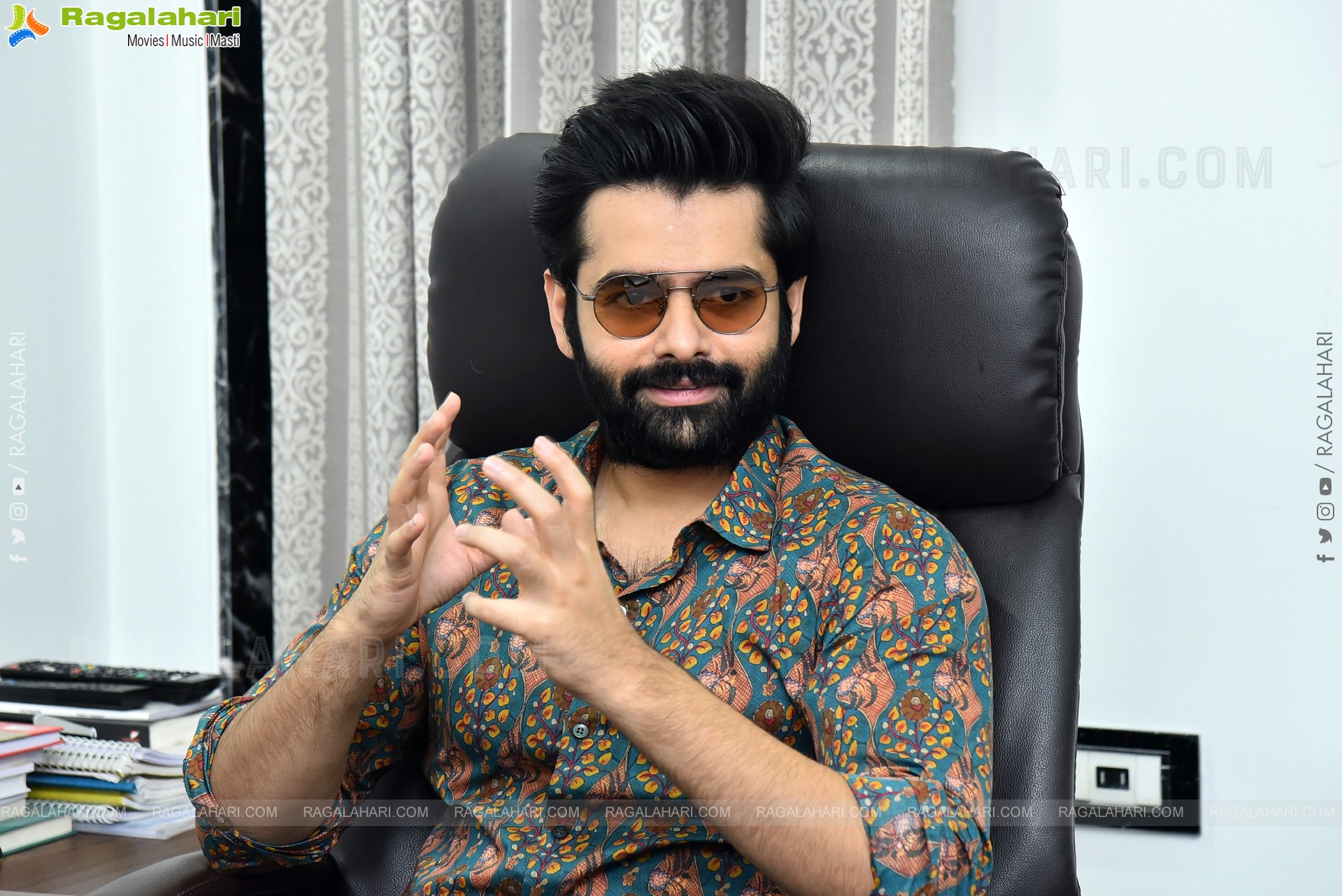 Ram Pothineni at The Warrior movie Interview, HD Photo Gallery