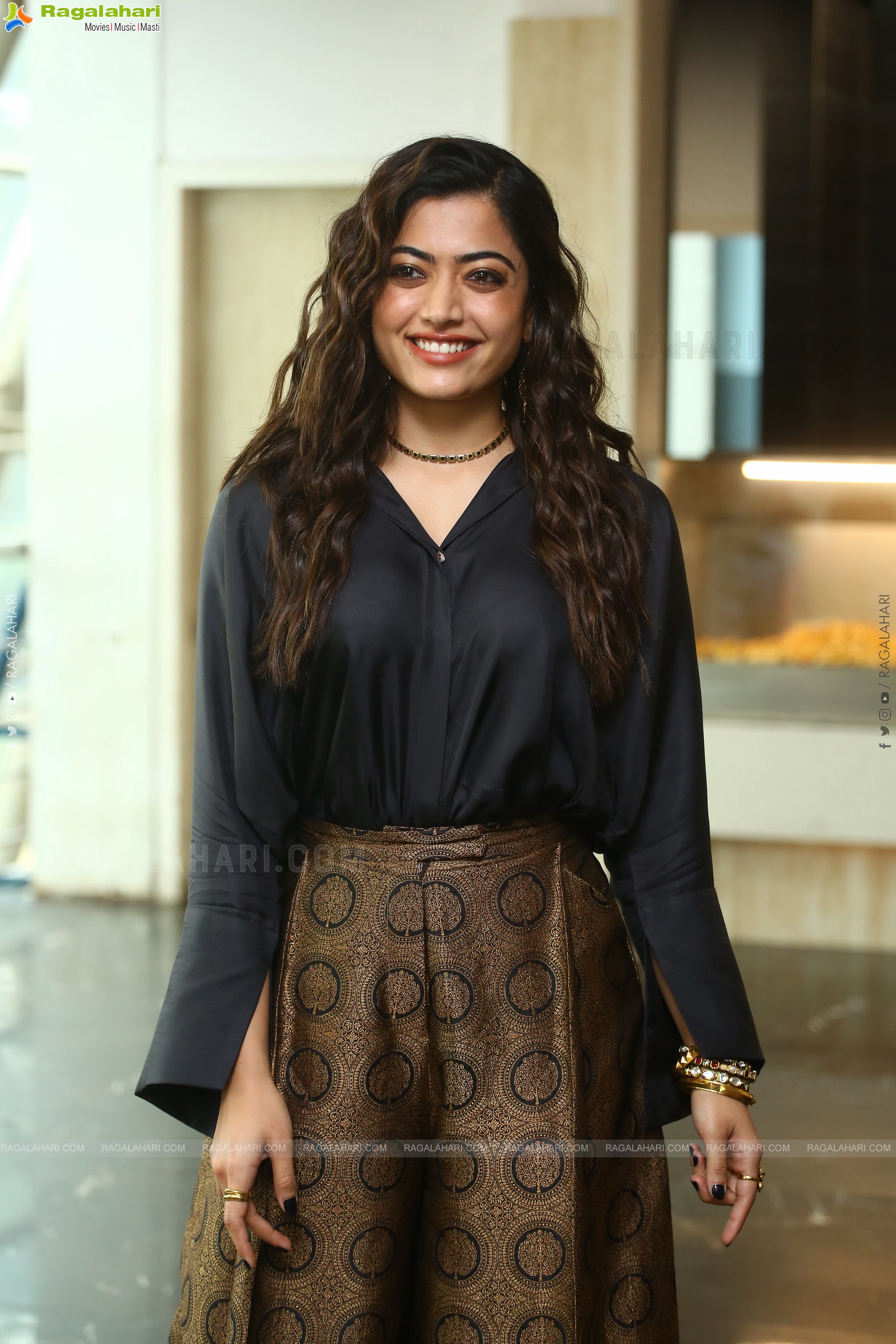 Rashmika Mandanna at Sita Ramam Movie Trailer Launch, HD Photo Gallery