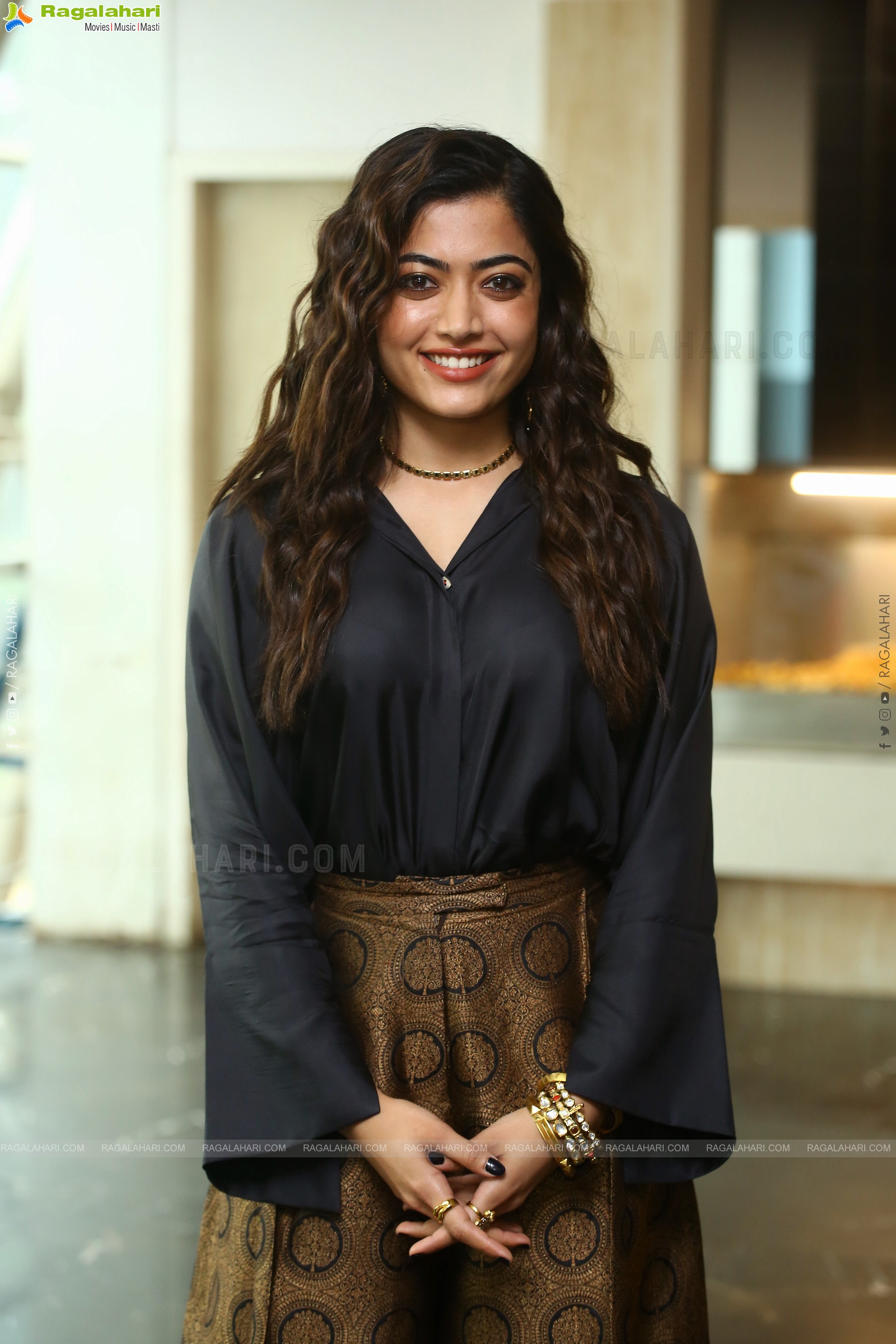 Rashmika Mandanna at Sita Ramam Movie Trailer Launch, HD Photo Gallery